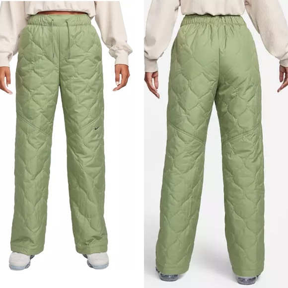 Nike Pants - Nike Sportswear Women's Essential Quilted High-Waisted Open-Hem Pants NWT